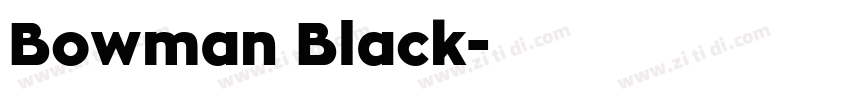 Bowman Black字体转换
